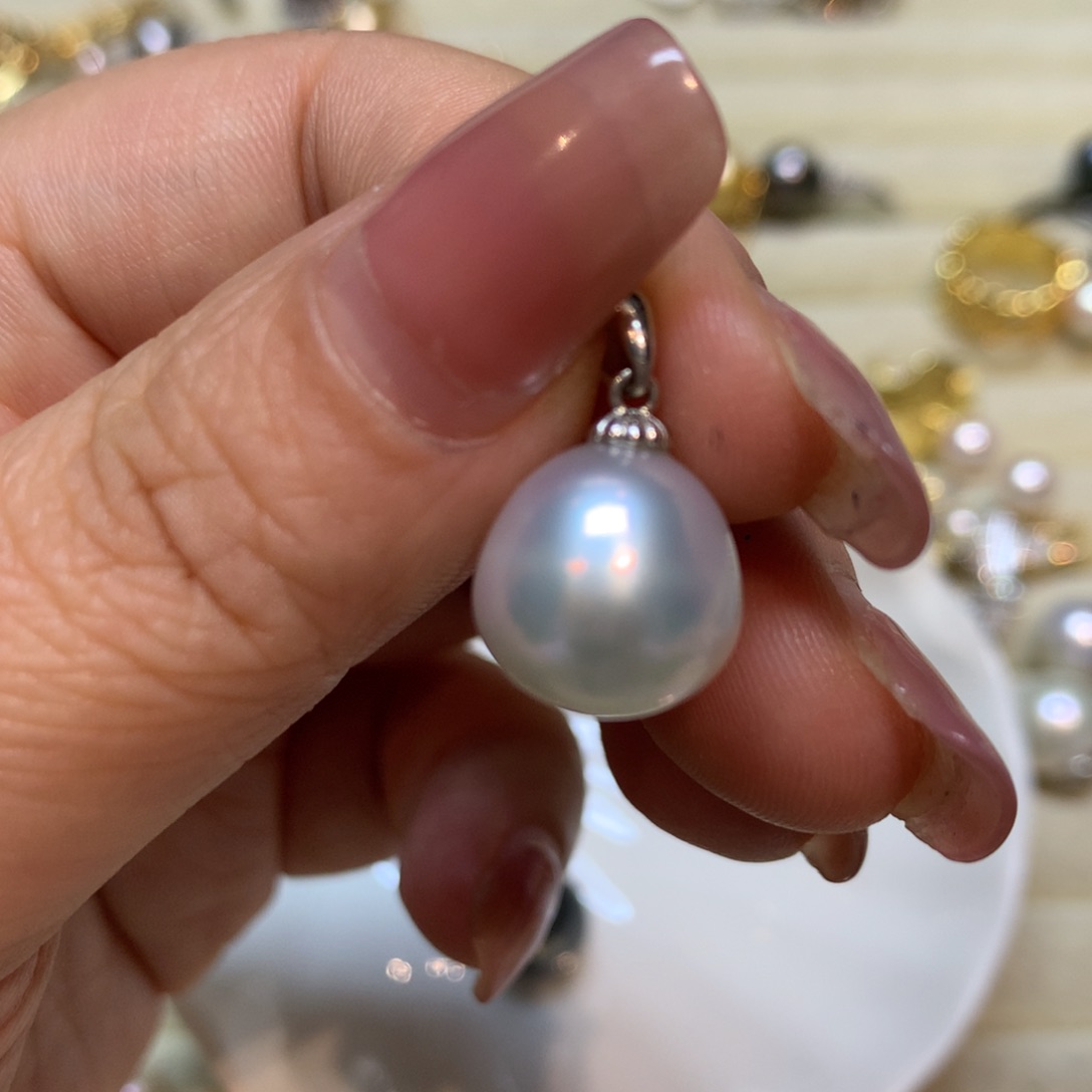 海水珍珠颈饰银S925镶嵌