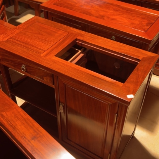 用***4家具紫檀木类缅花茶水柜余款