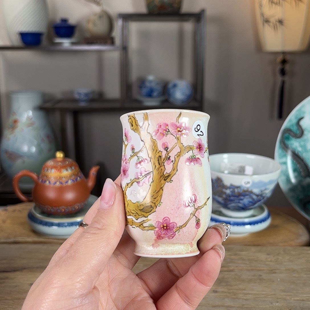 杯景德镇陶瓷柴烧多人