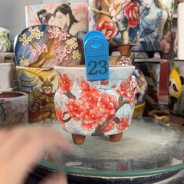 景德镇市手绘花盆性价比超级无敌高
