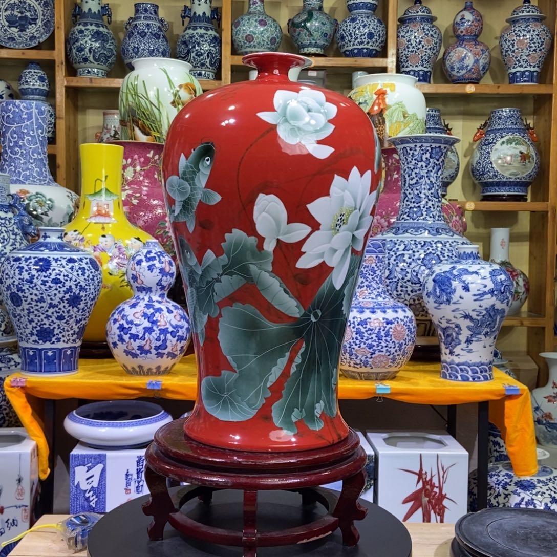 瓶景德镇陶瓷花瓶摆件