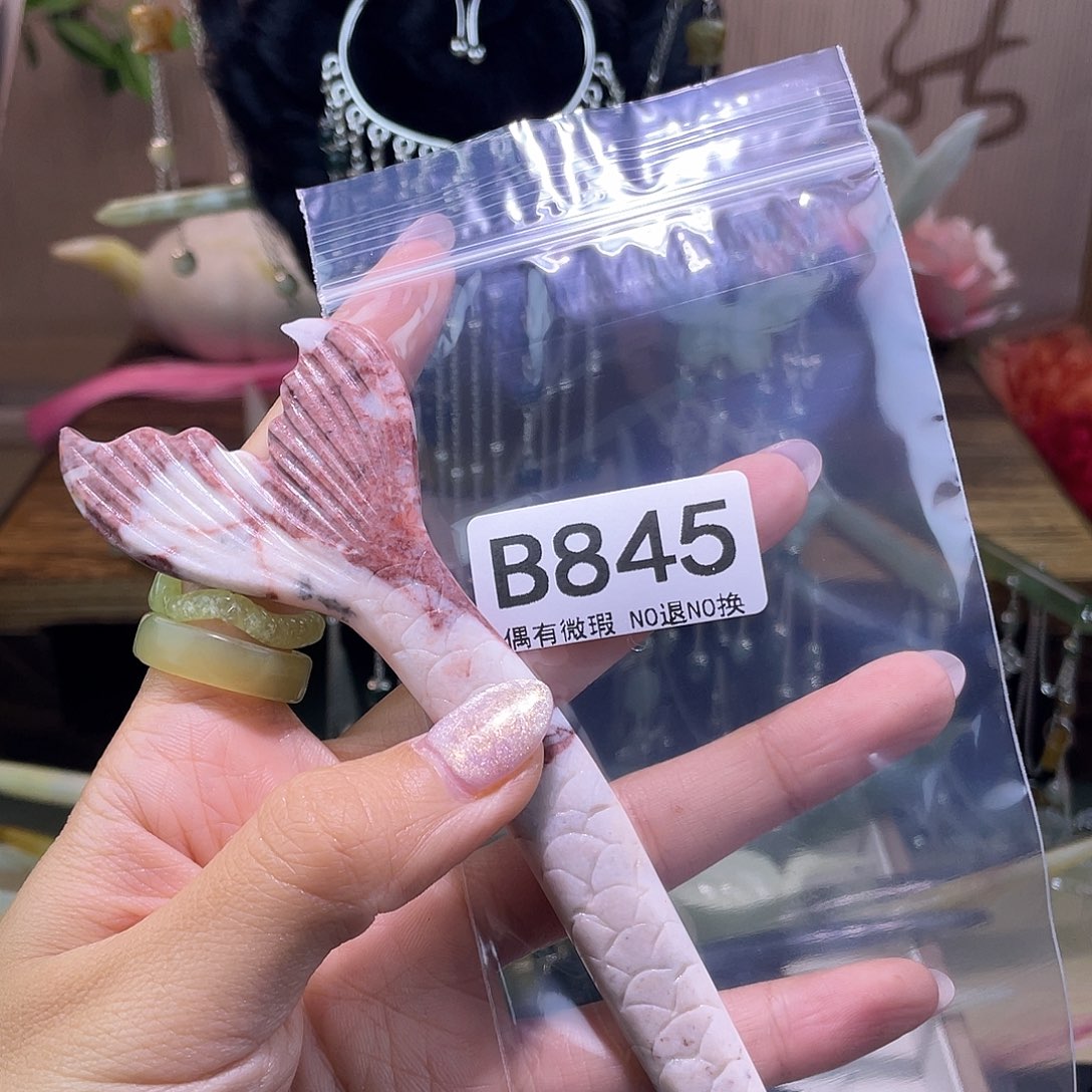 蛇纹石玉发饰合金✨****?