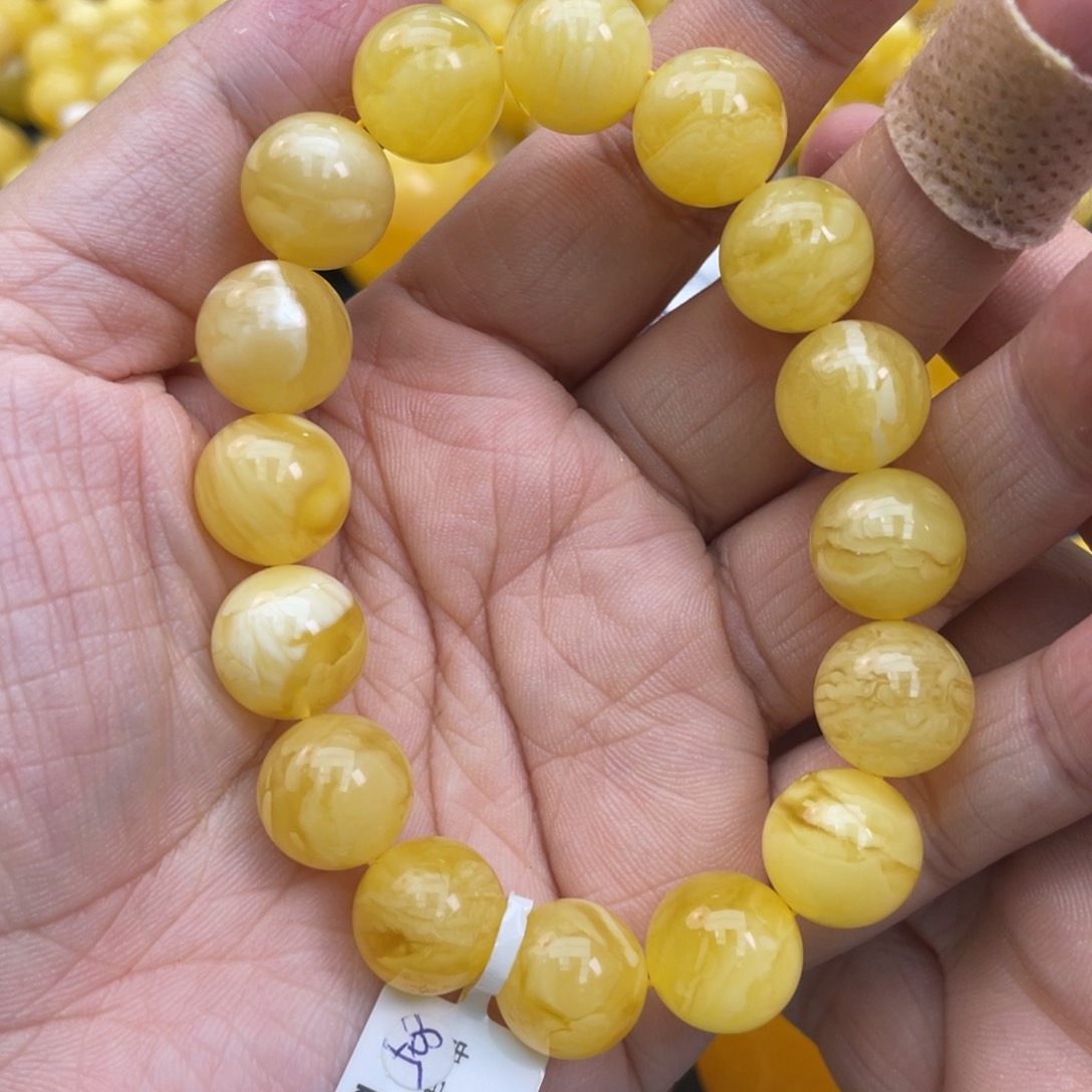 琥珀裸石未镶嵌琥珀蜜蜡12m m