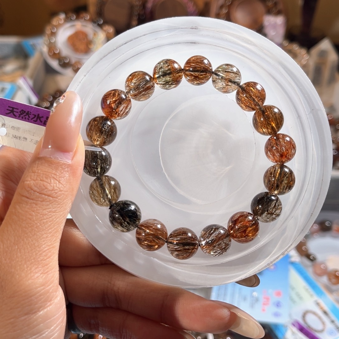 水晶手链未镶嵌黑金超11m