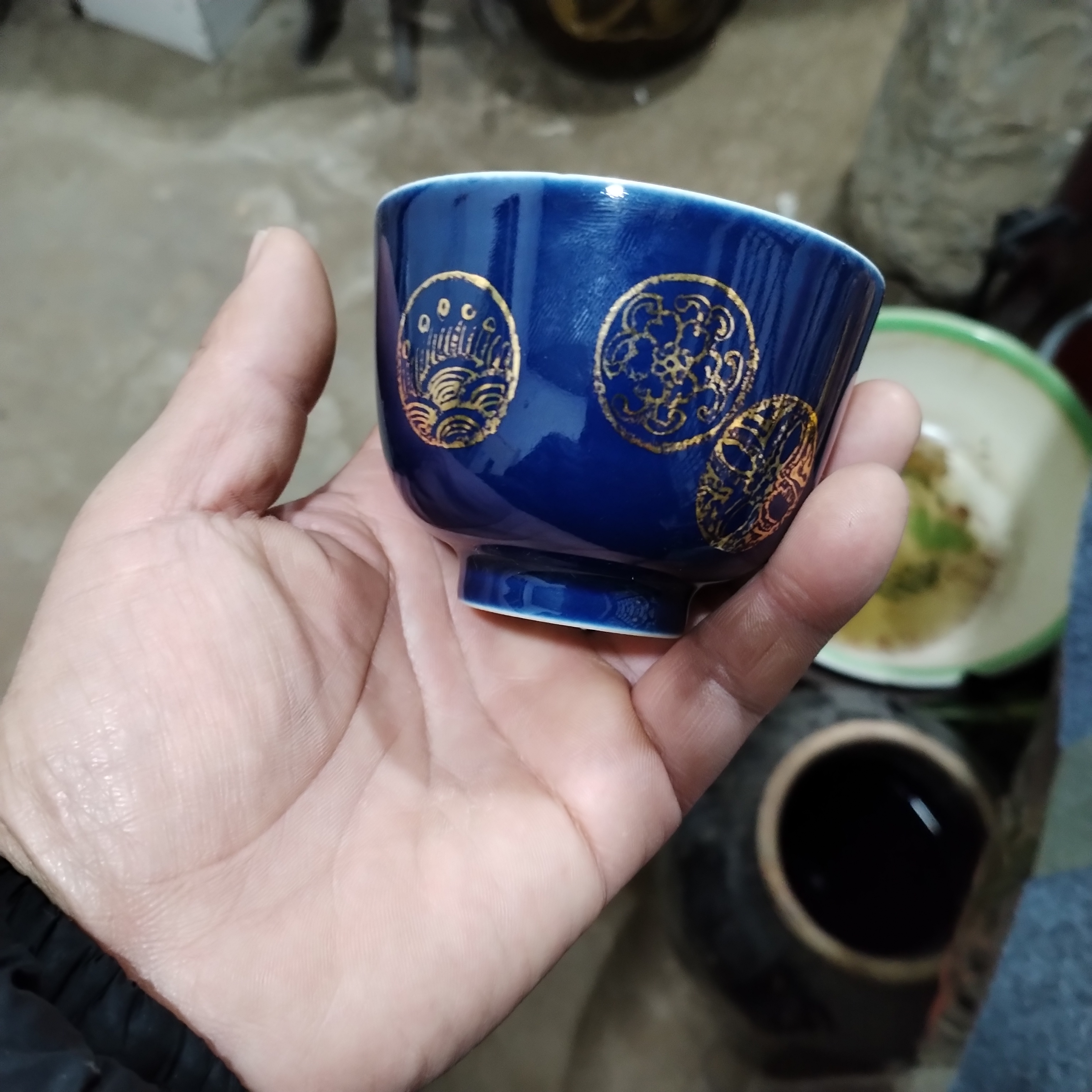 兰色描彩杯，，，，，，，