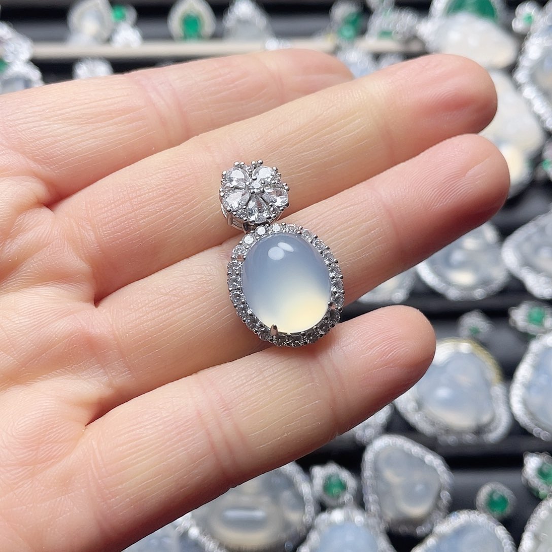 玛瑙/玉髓挂件合金