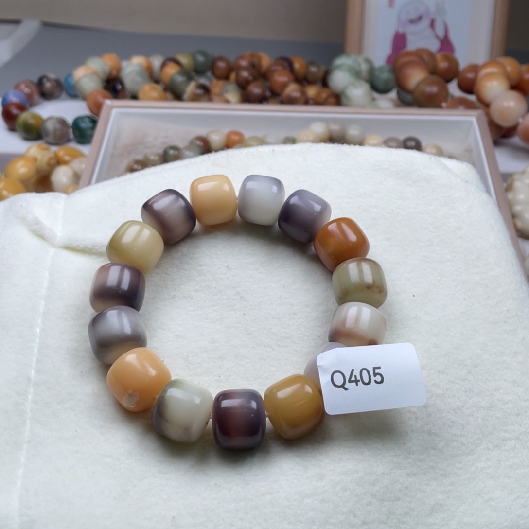 平***樂吊坠菩提根/象牙果Q405桶珠17mm一串微瑕