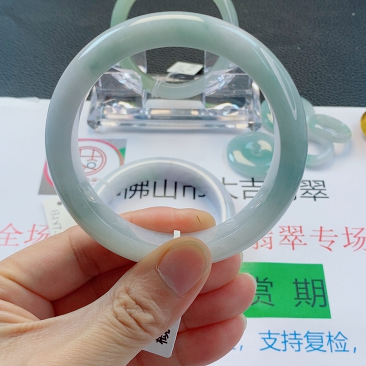未镶嵌手镯翡翠正圈手镯59-60圈口