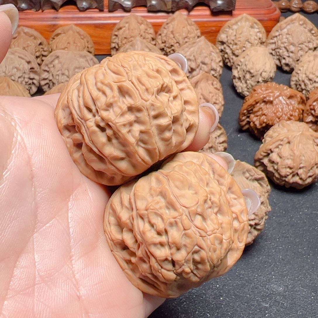 文玩核桃把件野麻39