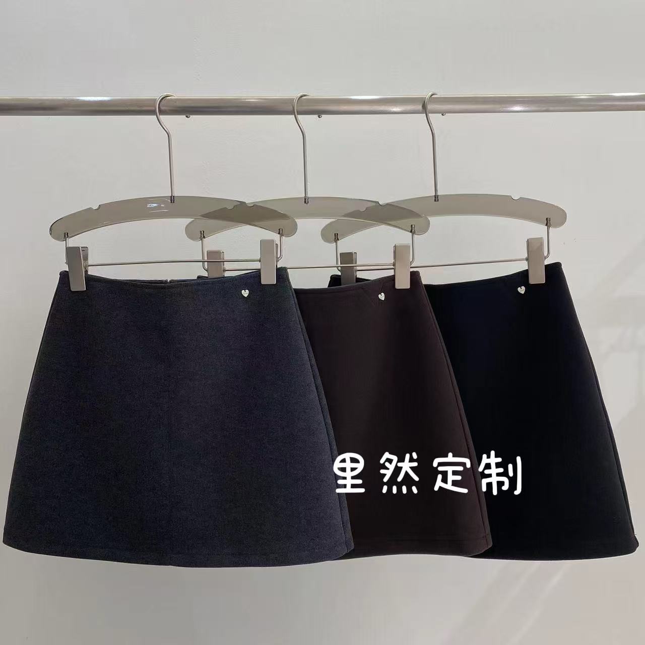 【里然定制】A字裙短裙半身裙秋冬A字短裙百搭A字简约33367