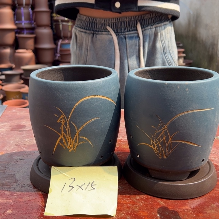 紫砂花盆紫砂花盆