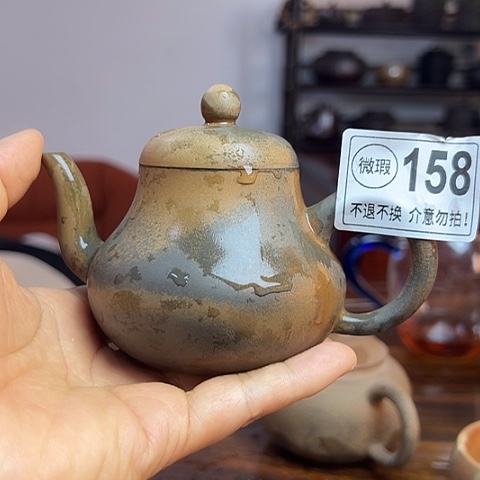 罗***2戬谷龙窑柴烧茶壶158