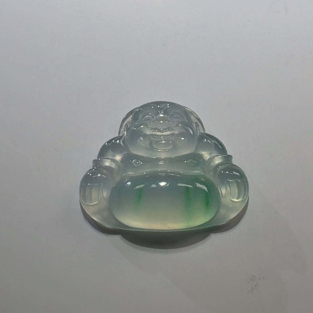 翡翠未镶嵌颈饰佛公