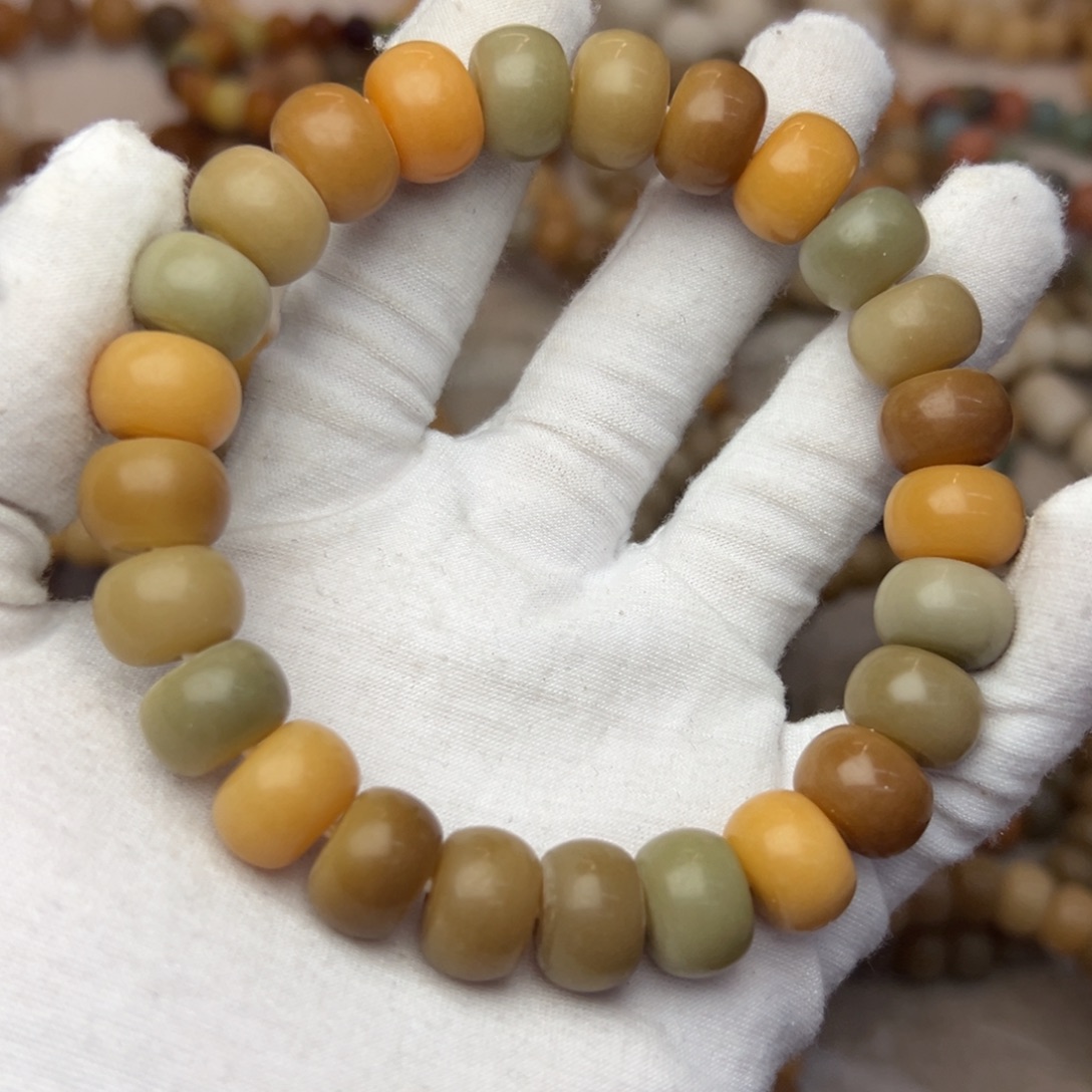 菩提根/象牙果吊坠14干磨奶咖微瑕956