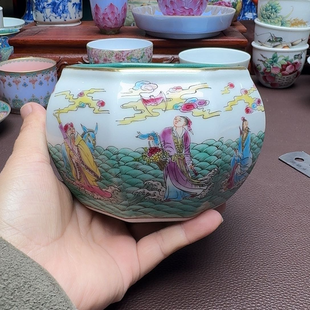 瓷片景德镇仿古手工制作精品展示