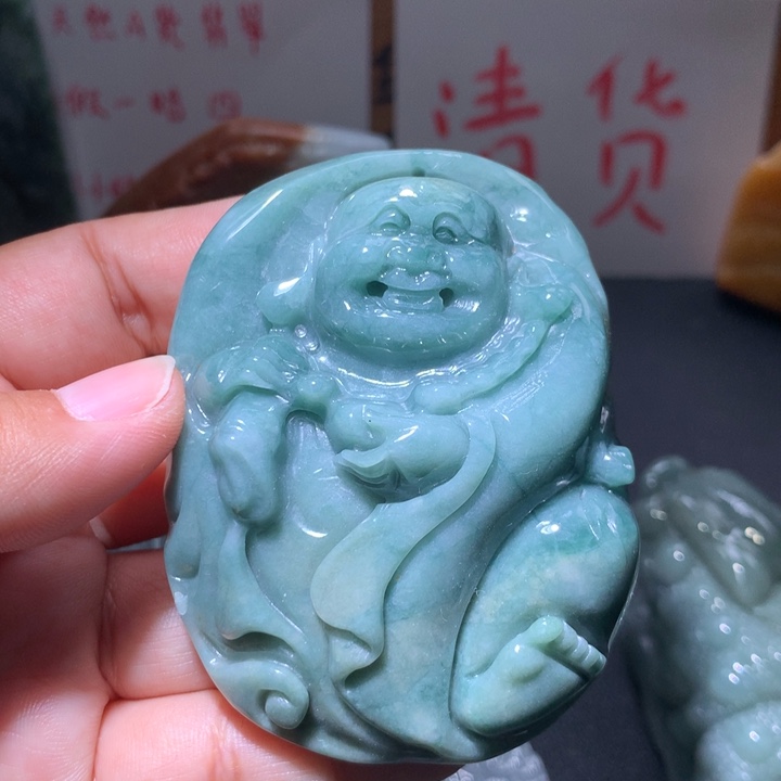 翡翠未镶嵌颈饰保真天然A货翡翠