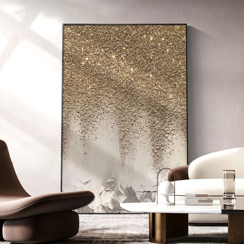 抽象星空客厅装饰画高级感肌理大幅落地沙发背景墙挂画