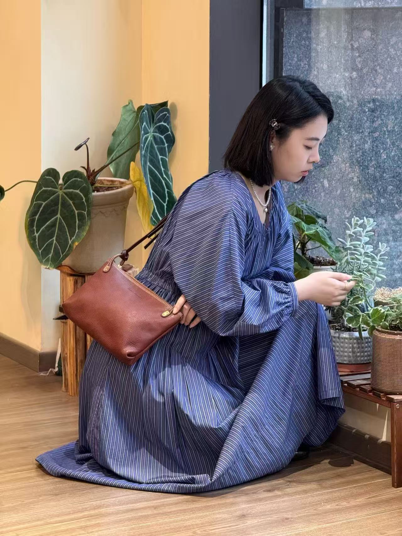 【方方多变包】女士斜挎腋下手拎MBOX 阿拉斯加牛皮包