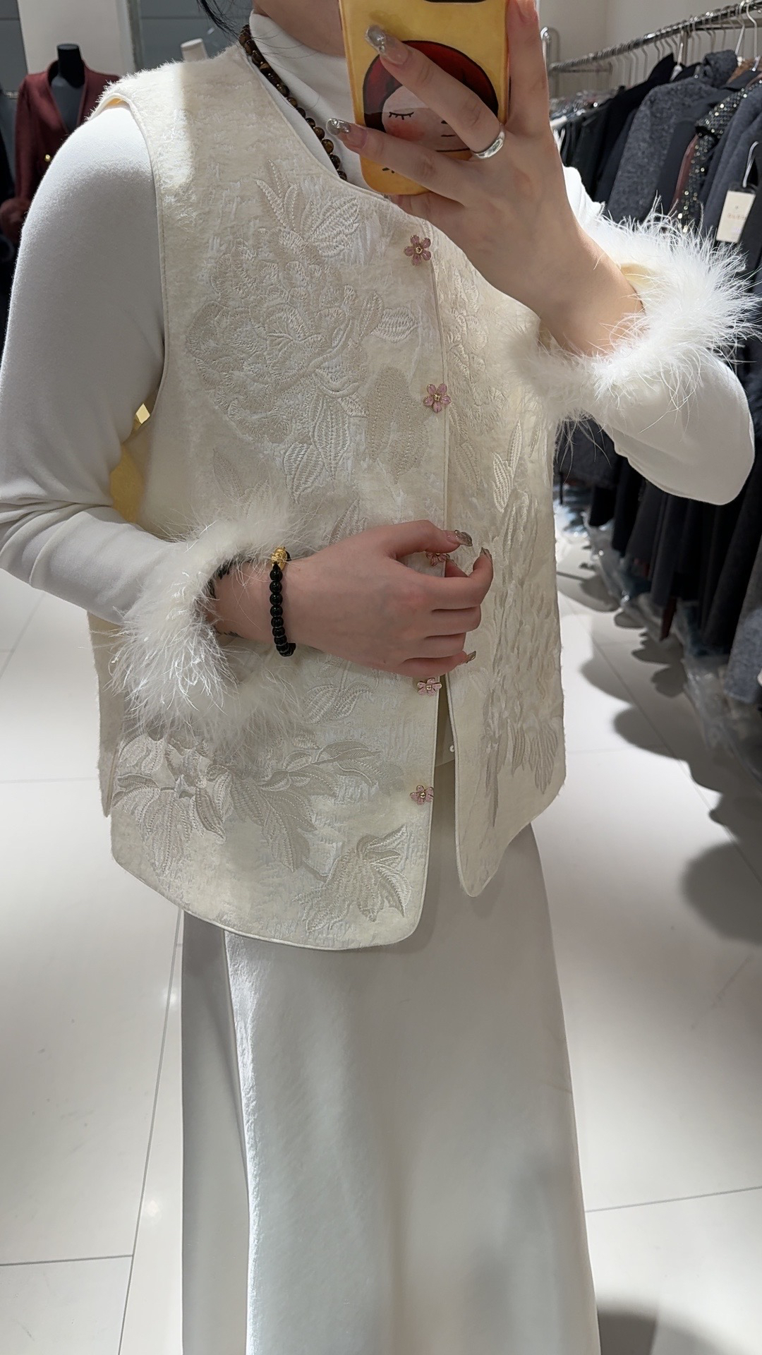 新款白色马甲重工