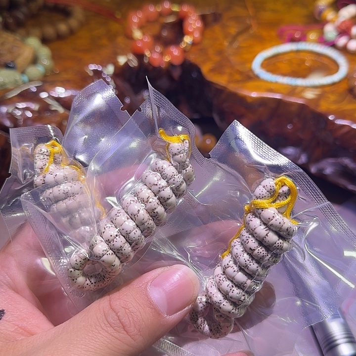 手串星月菩提卷王文玩闪拍--22