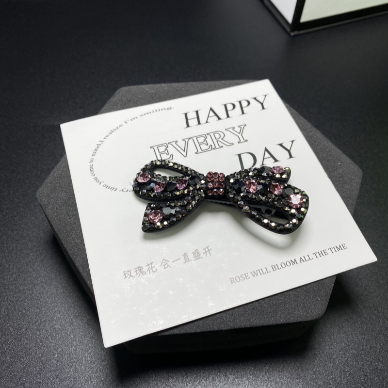 K488气质蝴蝶结6厘米鸭嘴夹