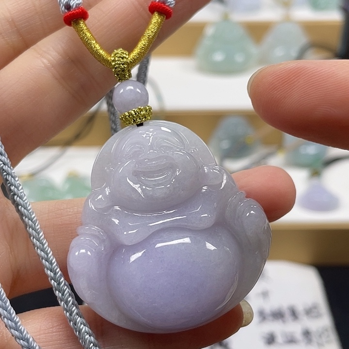 翡翠未镶嵌颈饰天然翡翠佛公36号