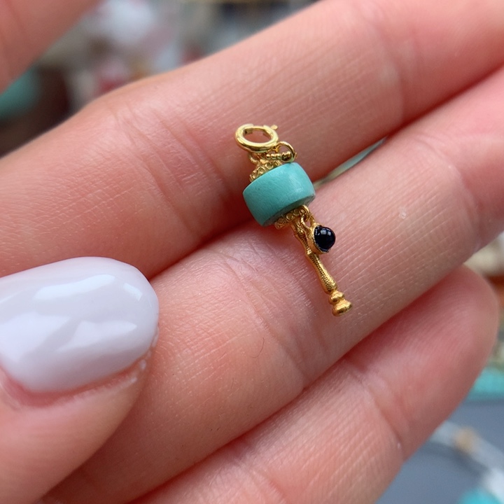 绿松石绿松石配饰18K金镶嵌