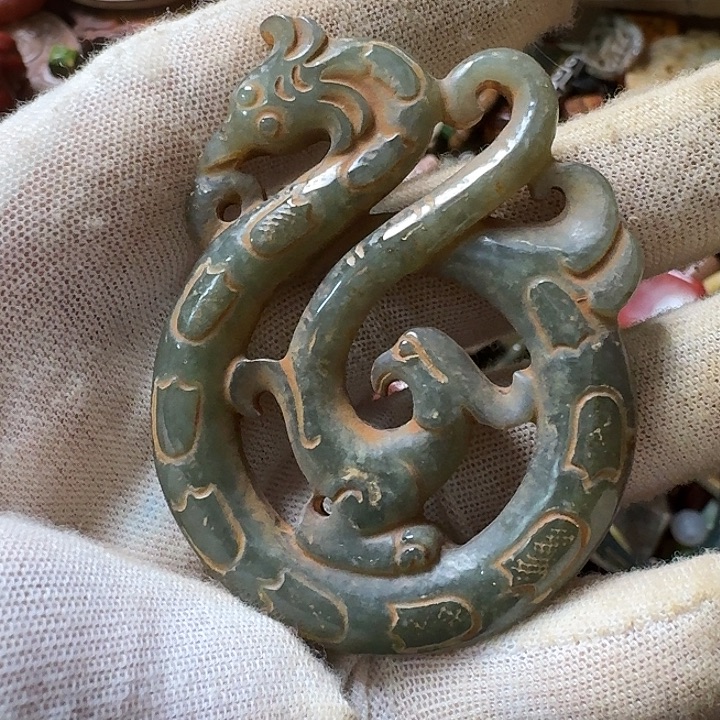 和田玉未镶嵌挂件