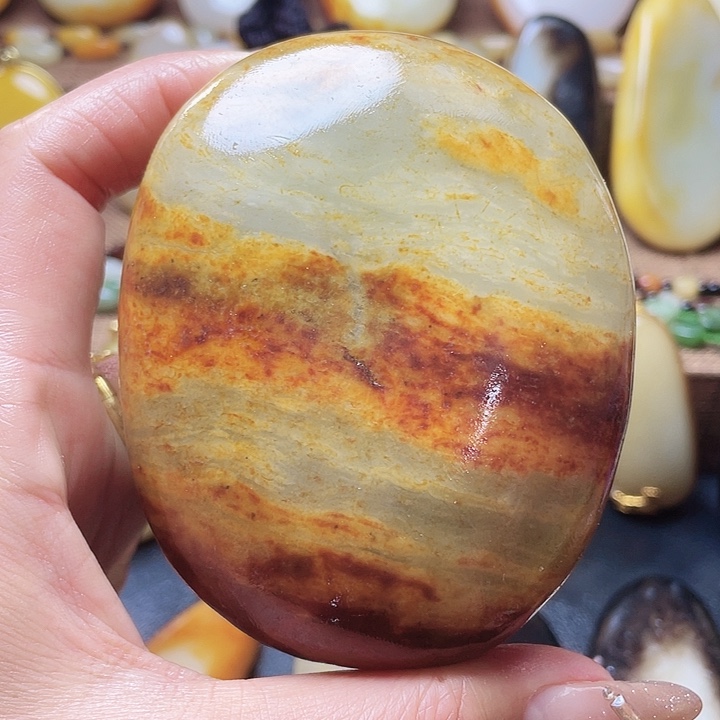 和田玉颈饰足银镶嵌