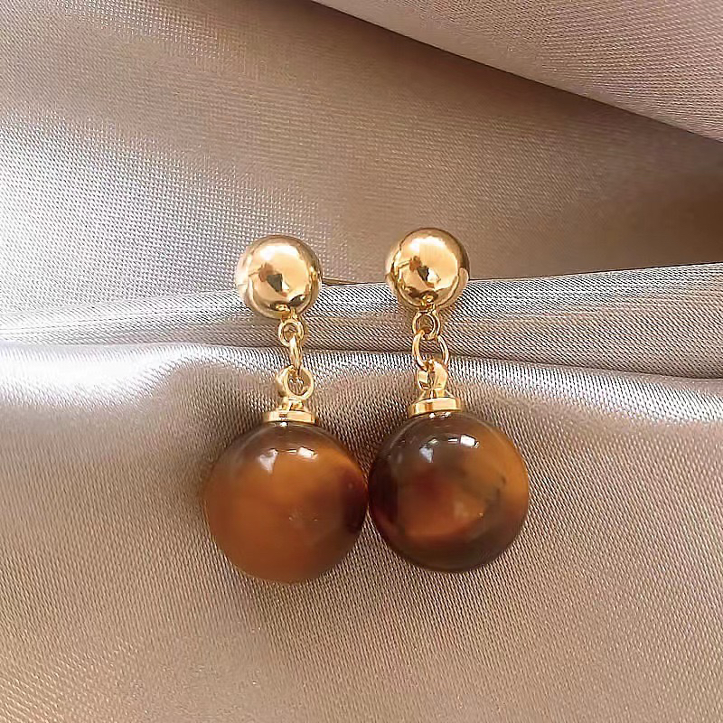 合金耳饰 法式复古高级感新款潮时尚气质小众简约大气耳环