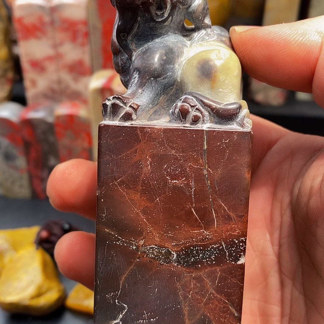 昌化石1**熊昌化石钮章