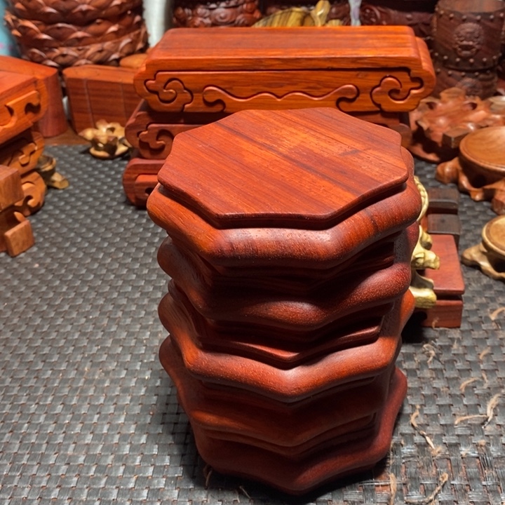 *****邵氏紫檀红花梨底座