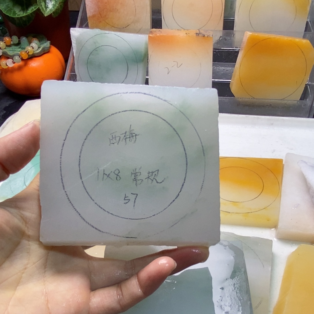我***梅定制石英质玉（天山翠）