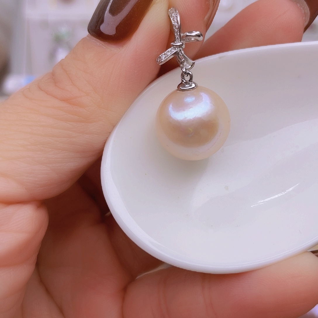 吊坠(赠链)银S925镶嵌淡水珍珠