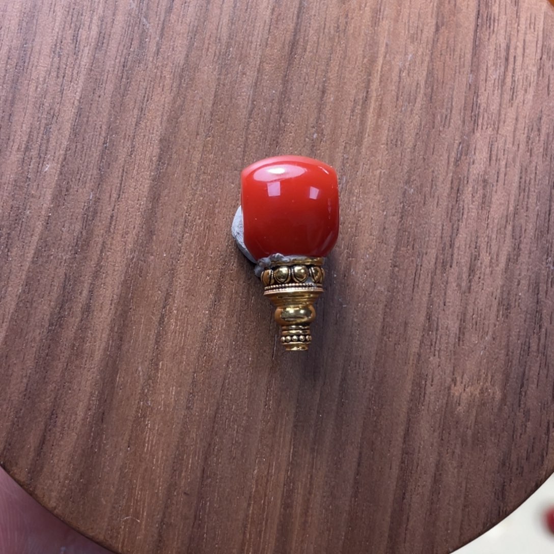 ，***d南红玛瑙未镶嵌11.1锦红三通