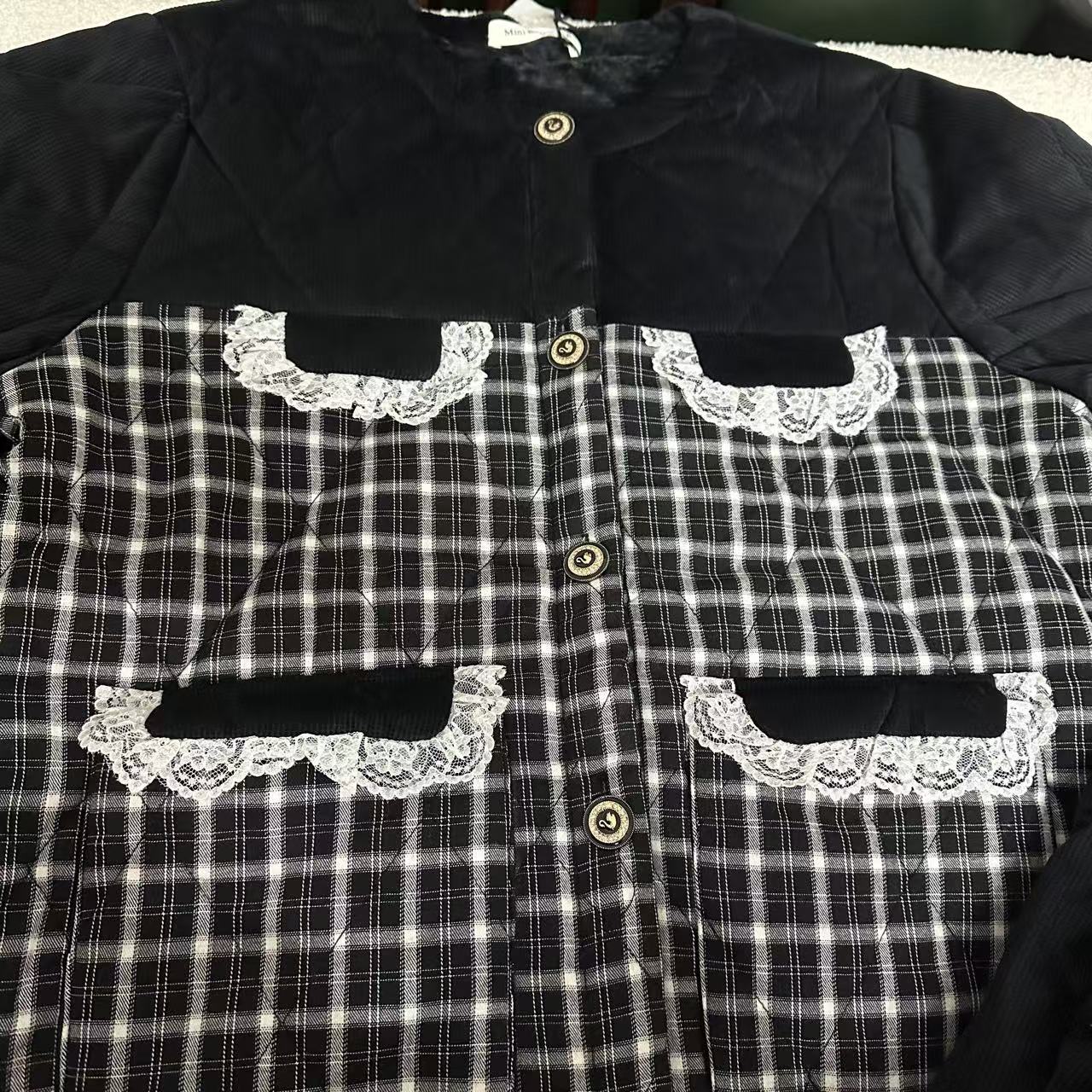 小香风冬季加厚女士棉服套装