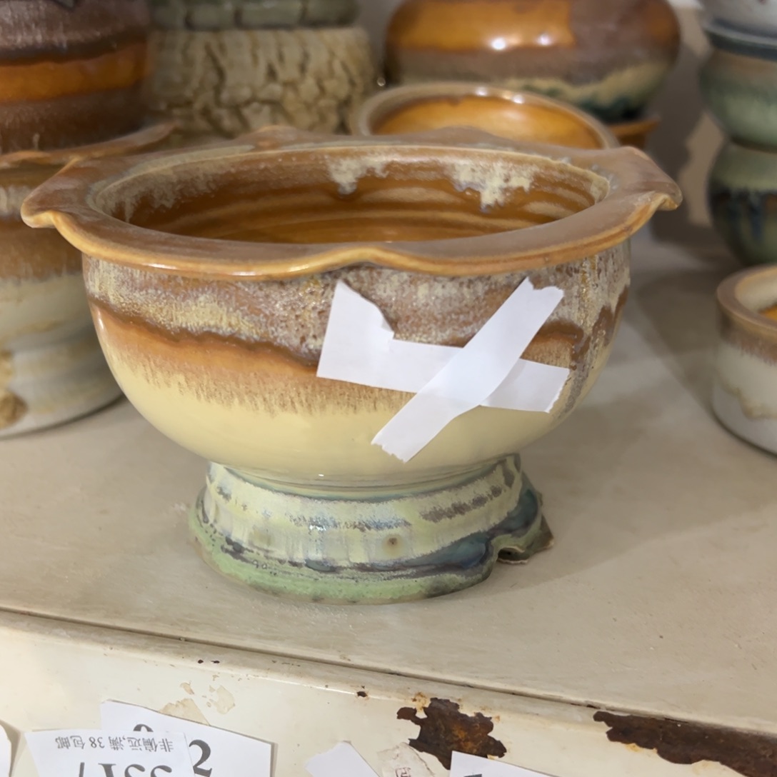 红陶口10高8瑕疵