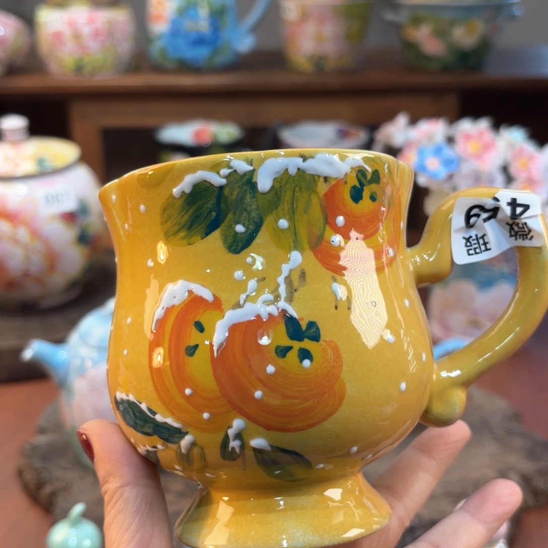 景德镇手绘高温釉下彩陶瓷茶具