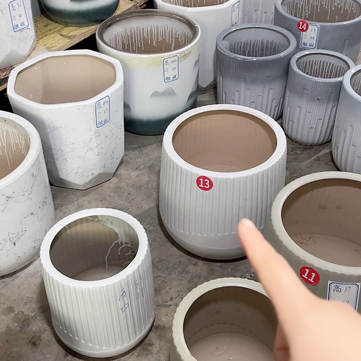 红陶陶瓷花盆默认微瑕