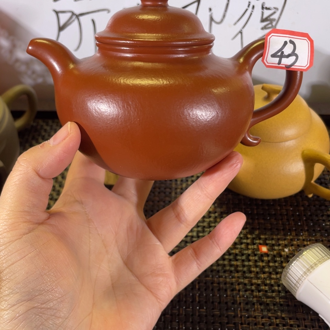 紫砂茶壶莲子全手