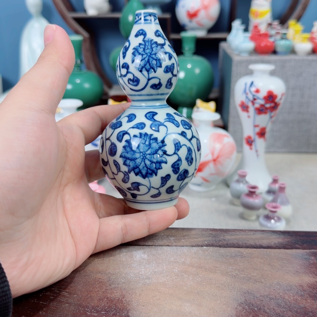 陶瓷手工小花器摆件