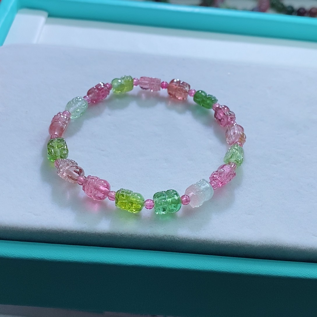 碧玺手链未镶嵌碧玺手链