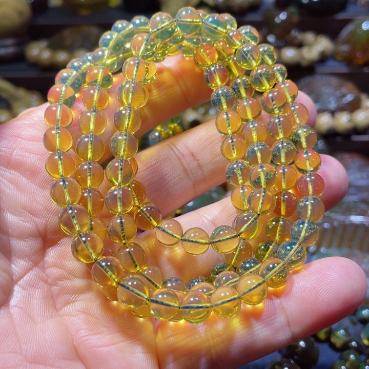 琥珀手链未镶嵌天然