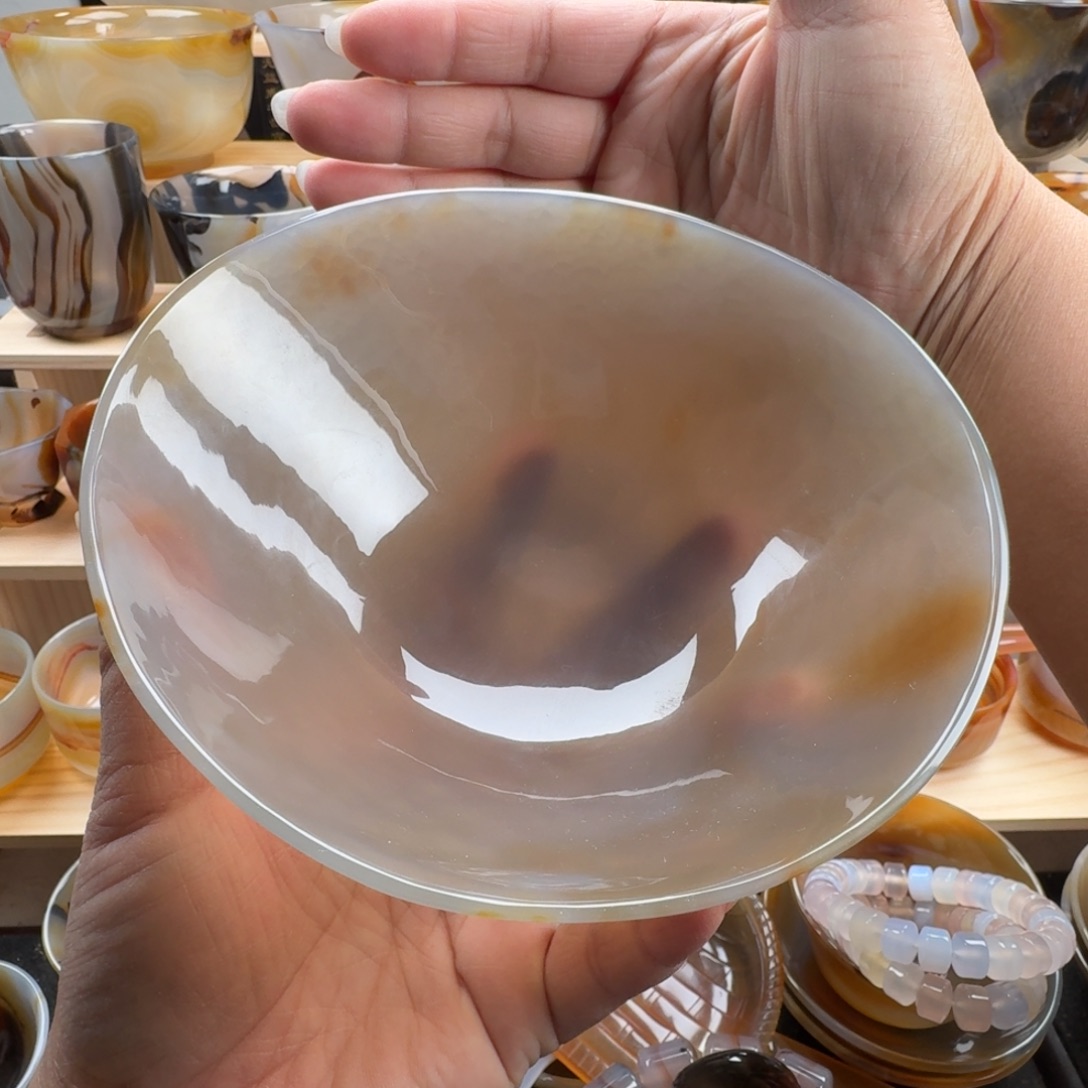 玛瑙/玉髓未镶嵌随型碗