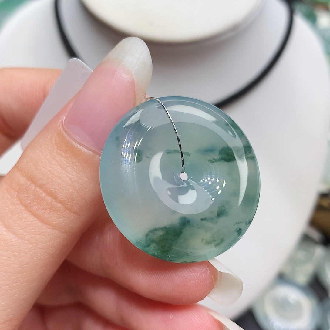 翡翠未镶嵌胸饰翡翠119，28.7/5.8