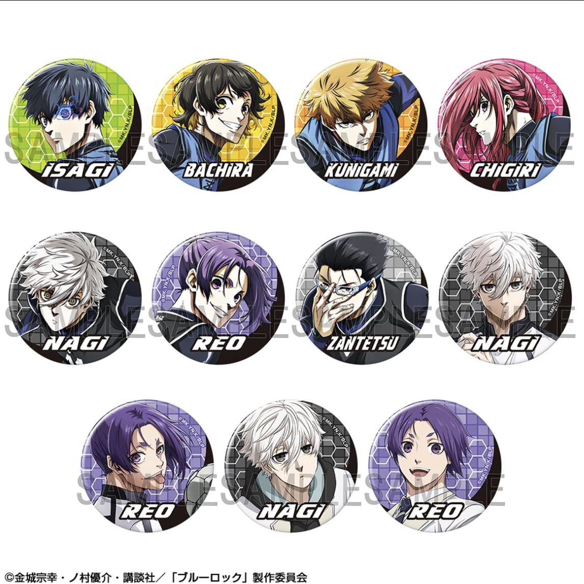 大清仓【正版日谷】蓝色监狱 bluelock剧场版 吧唧徽章
