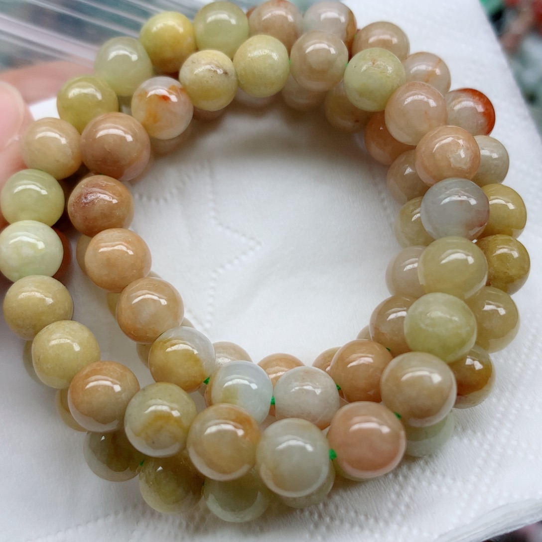 翡翠未镶嵌颈饰珠珠