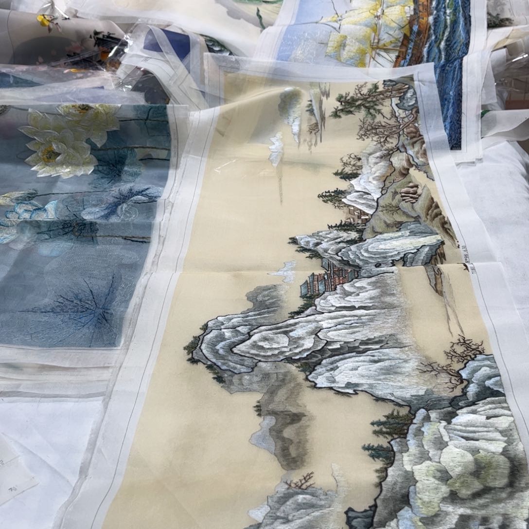 刺绣风**足纯手工打造最完美苏绣