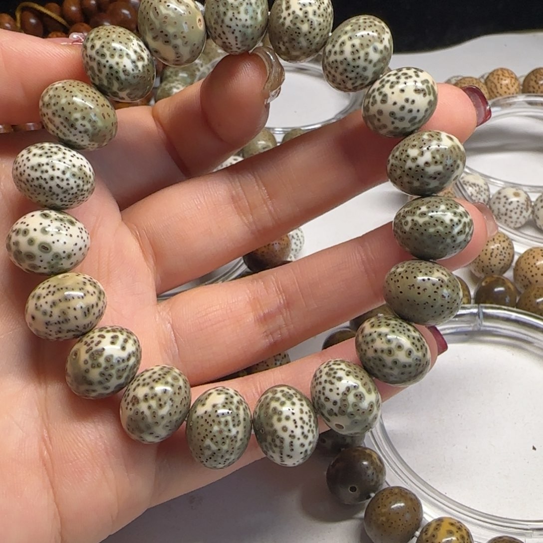 星月菩提吊坠恒*1512胖苹果青花