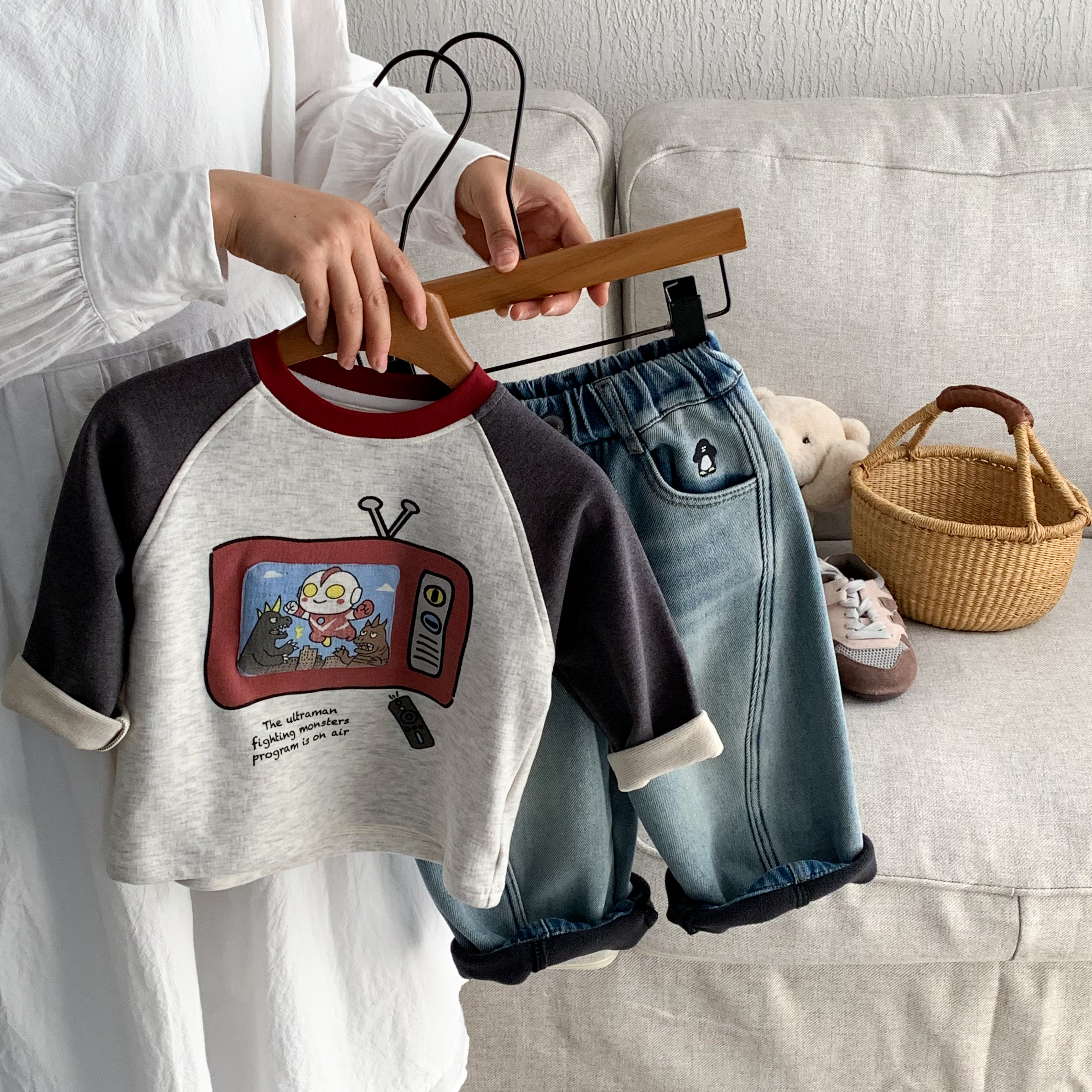 【D175-D210哈密瓜】童装男童冬款新款中小童裤子外套单件版套装